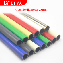 OD 28mm plastic coated lean pipe for pipe rack beige color